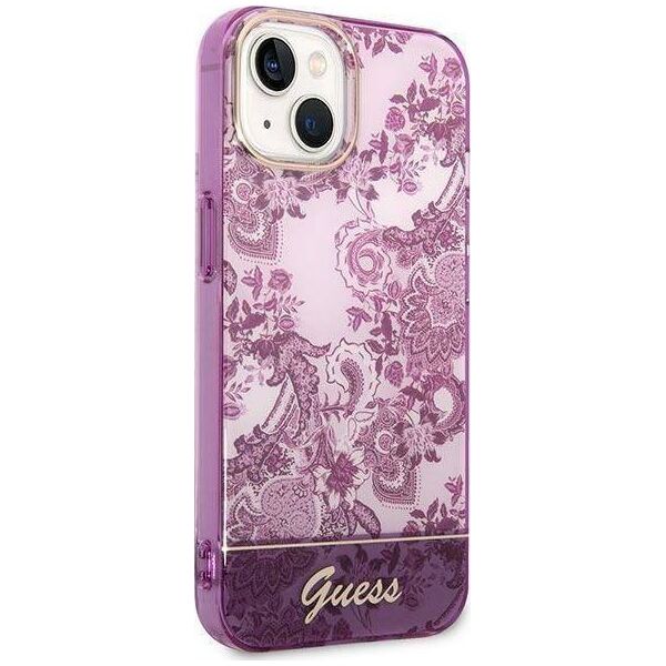 Guess Etui Guess GUHCP14MHGPLHF Apple iPhone 14 Plus fuksja/fuschia hardcase Porcelain Collection