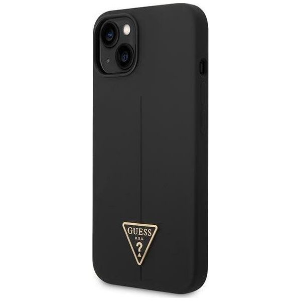 Guess Etui Guess GUHCP14MSLTGK Apple iPhone 14 Plus czarny/black hardcase Silicone Triangle