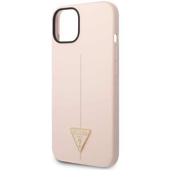 Guess Etui Guess GUHCP14MSLTGP Apple iPhone 14 Plus różowy/pink hardcase Silicone Triangle