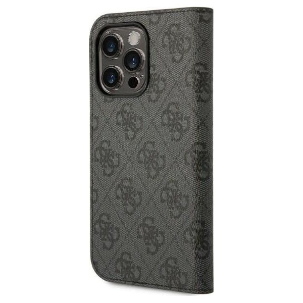 Guess Etui Guess GUBKP14LHG4SHK Apple iPhone 14 Pro czarny/black book 4G Vintage Gold Logo