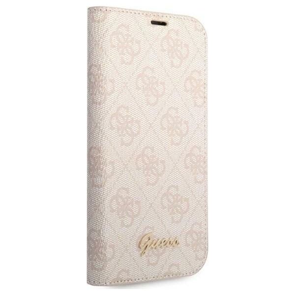 Guess Etui Guess GUBKP14XHG4SHP Apple iPhone 14 Pro Max różowy/pink book 4G Vintage Gold Logo