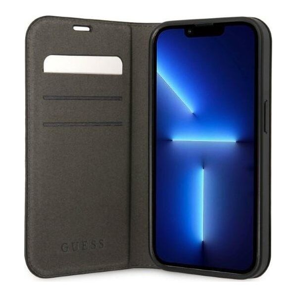 Guess Etui Guess GUBKP14XHG4SHK Apple iPhone 14 Pro Max czarny/black book 4G Vintage Gold Logo