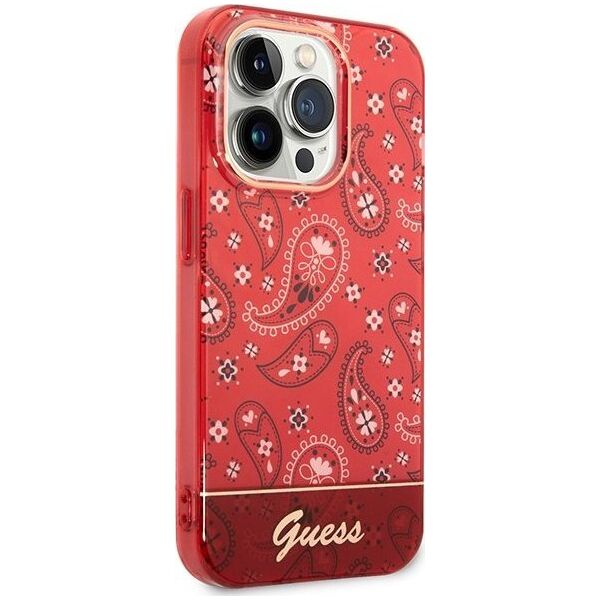 Guess Etui Guess GUHCP14XHGBNHR Apple iPhone 14 Pro Max czerwony/red hardcase Bandana Paisley