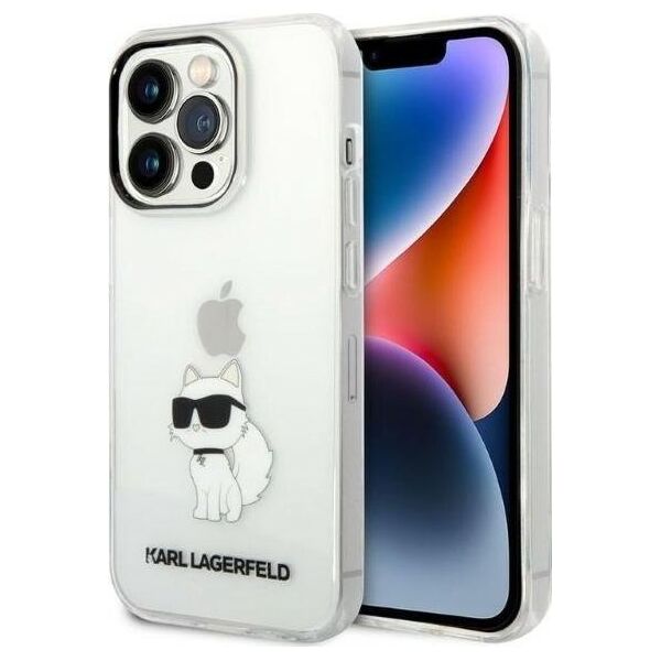 Karl Lagerfeld Etui Karl Lagerfeld KLHCP14LHNCHTCT Apple iPhone 14 Pro transparent hardcase IML NFT Choupette