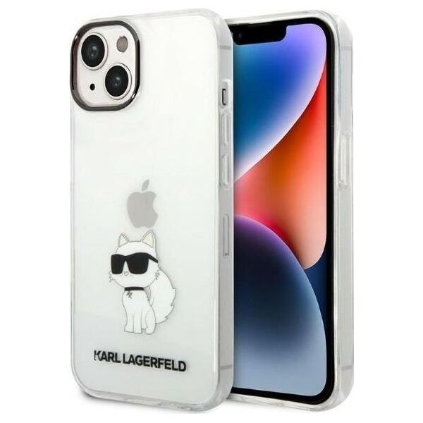 Karl Lagerfeld Etui Karl Lagerfeld KLHCP14MHNCHTCT Apple iPhone 14 Plus transparent hardcase IML NFT Choupette