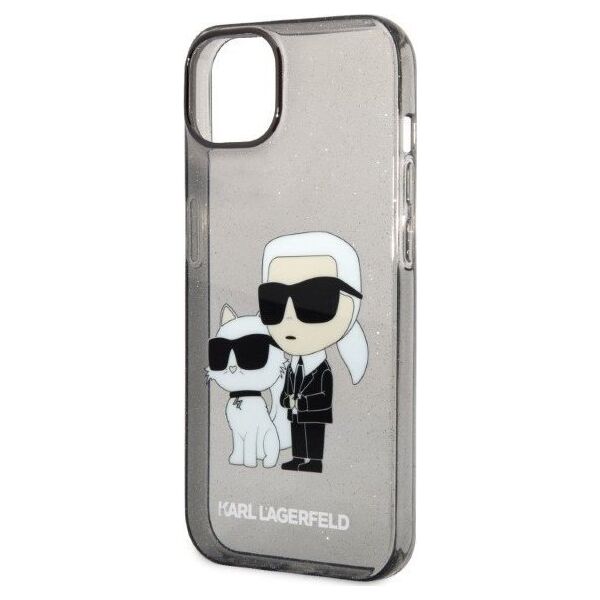 Karl Lagerfeld Etui Karl Lagerfeld KLHCP14MHNKCTGK Apple iPhone 14 Plus czarny/black hardcase IML GLIT NFT Karl&Choupette