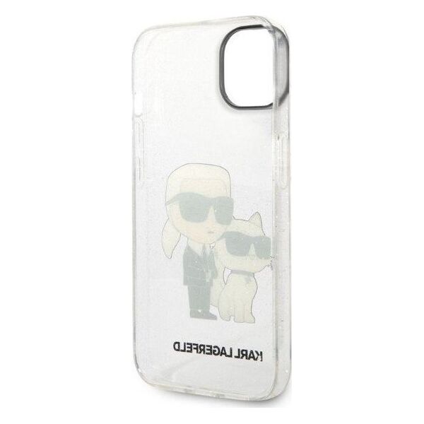 Karl Lagerfeld Etui Karl Lagerfeld KLHCP14MHNKCTGT Apple iPhone 14 Plus transparent hardcase IML GLIT NFT Karl&Choupette
