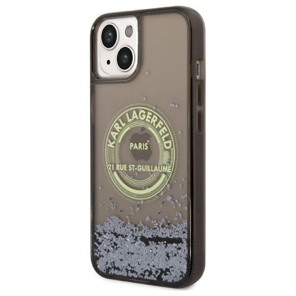 Karl Lagerfeld Etui Karl Lagerfeld KLHCP14MLCRSGRK Apple iPhone 14 Plus czarny/black hardcase Liquid Glitter RSG