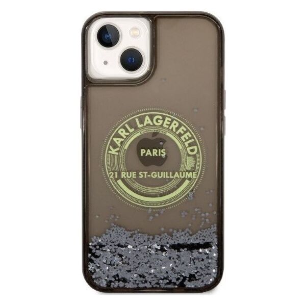 Karl Lagerfeld Etui Karl Lagerfeld KLHCP14MLCRSGRK Apple iPhone 14 Plus czarny/black hardcase Liquid Glitter RSG
