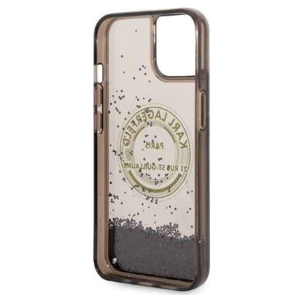 Karl Lagerfeld Etui Karl Lagerfeld KLHCP14MLCRSGRK Apple iPhone 14 Plus czarny/black hardcase Liquid Glitter RSG