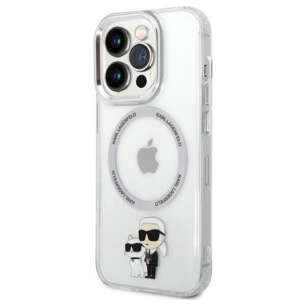 Karl Lagerfeld Etui Karl Lagerfeld KLHMP14LHNKCIT Apple iPhone 14 Pro hardcase transparent IML NFT Karl&Choupette Magsafe