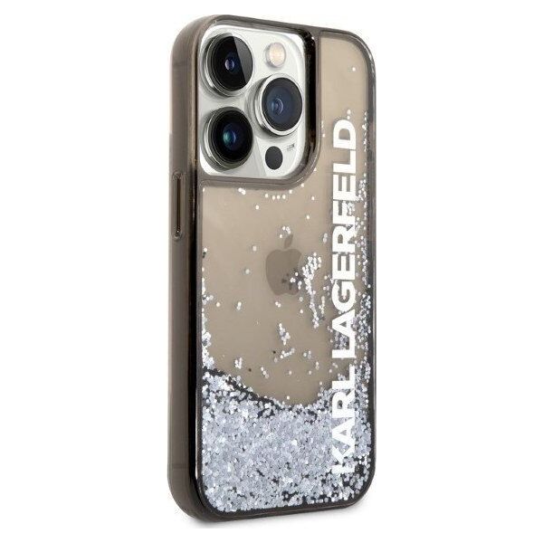 Karl Lagerfeld Etui Karl Lagerfeld KLHCP14LLCKVK Apple iPhone 14 Pro czarny/black hardcase Liquid Glitter Elong