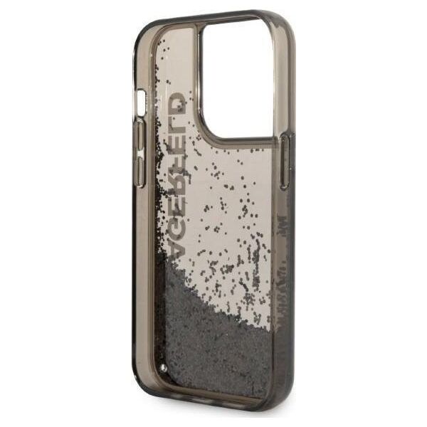 Karl Lagerfeld Etui Karl Lagerfeld KLHCP14LLCKVK Apple iPhone 14 Pro czarny/black hardcase Liquid Glitter Elong