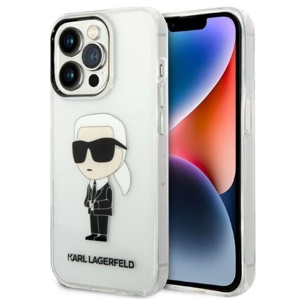 Karl Lagerfeld Etui Karl Lagerfeld KLHCP14LHNIKTCT Apple iPhone 14 Pro transparent hardcase IML NFT Ikonik