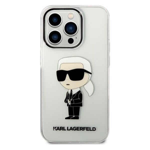 Karl Lagerfeld Etui Karl Lagerfeld KLHCP14LHNIKTCT Apple iPhone 14 Pro transparent hardcase IML NFT Ikonik
