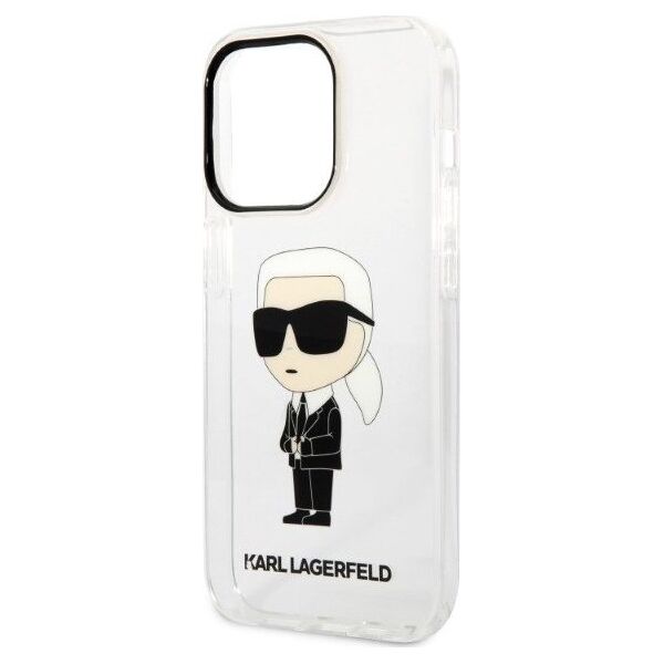Karl Lagerfeld Etui Karl Lagerfeld KLHCP14LHNIKTCT Apple iPhone 14 Pro transparent hardcase IML NFT Ikonik