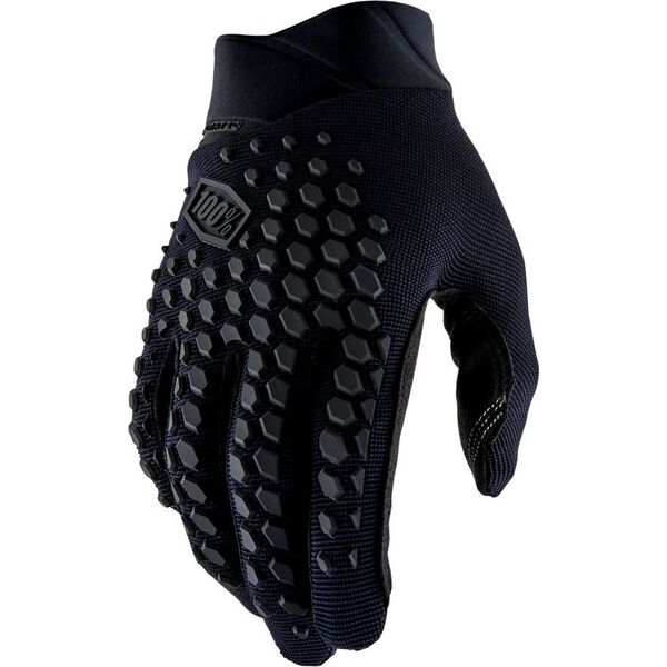 100% Rękawiczki 100% GEOMATIC Gloves Black/Charcoal - S (długość dłoni 181-187 mm) (NEW 2022)