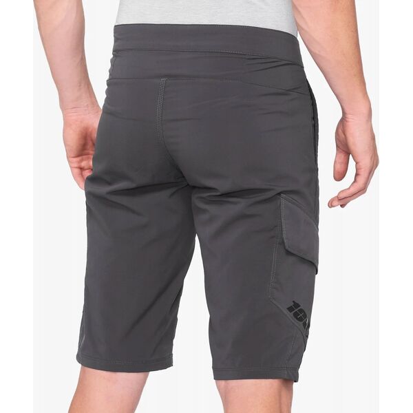 100% Szorty męskie 100% RIDECAMP Shorts Charcoal roz.30 (44 EUR)