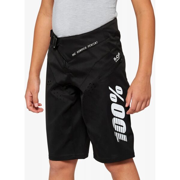 100% Szorty juniorskie 100% R-CORE Youth Shorts black roz. 22 (EUR 36) (NEW 2022)