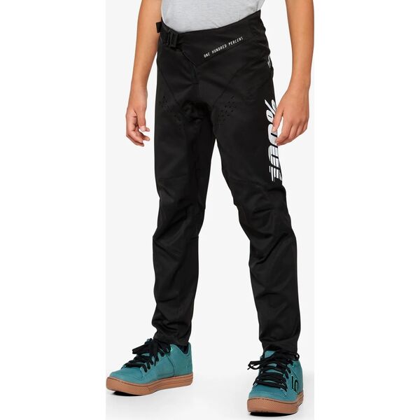 100% Spodnie juniorskie 100% R-CORE Youth Pants black roz. 22 (EUR 36) (NEW 2022)