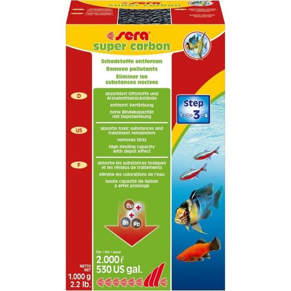 Sera Super carbon - węgiel aktywny 1.000 g