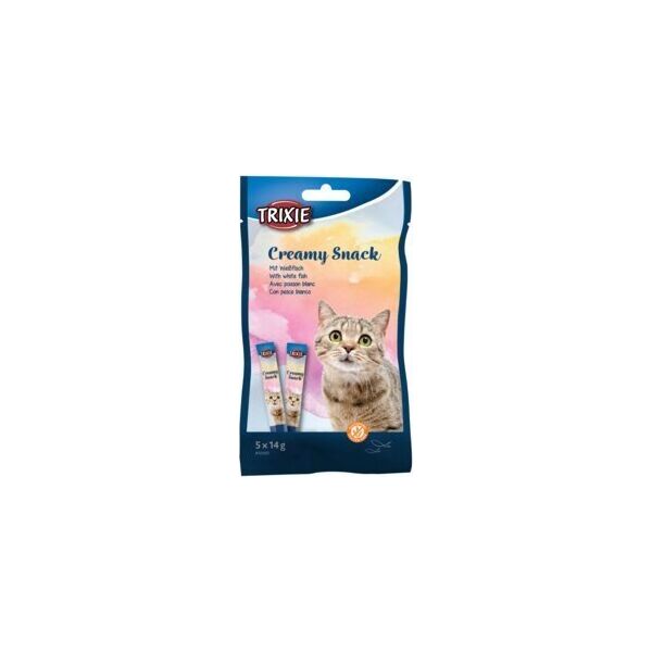 Trixie Creamy snack tuńczyk i białoryb, przysmak, dla kota, 5 x 14 g