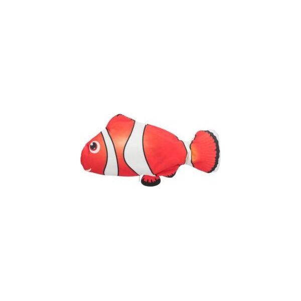 Trixie Zabawka Wriggle fish, zabawka, dla kota, biało/czerwono/czarna, 26 cm, z kocimiętką
