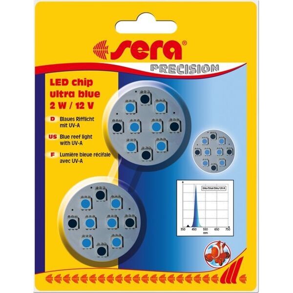 Sera Diody LED chip ultra blue 2 W / 12 V, 2szt/OPAK