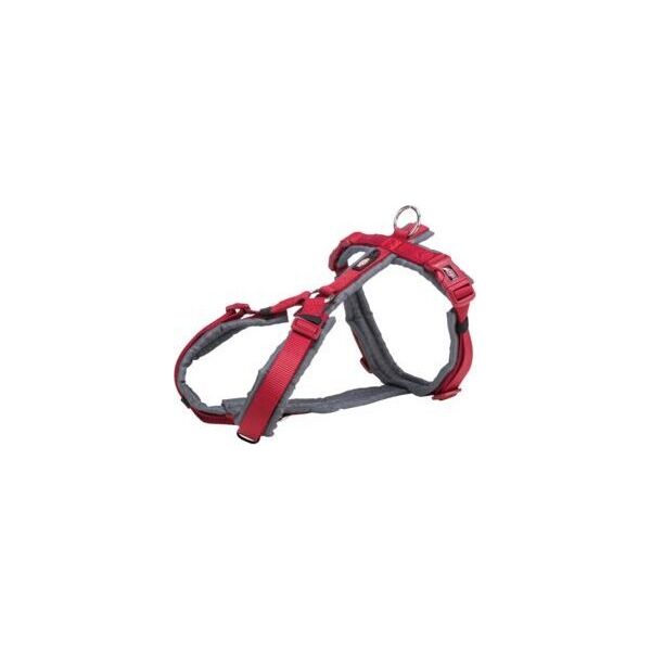 Trixie Premium trekking, szelki, dla psa, czerwony/grafit, taśma parciana, XL: 80–97 cm/25 mm