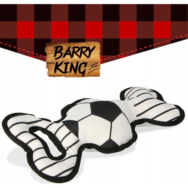 Barry King Zabawka pluszowa dla psa, piłka nożna, z dźwiękiem 33.5 x 15cm