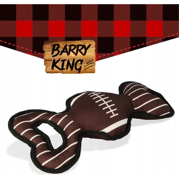 Barry King Zabawka pluszowa dla psa, rugby, z dźwiękiem 33.5 x 15cm