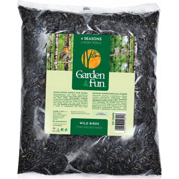 Garden&Fun Nasiona słonecznika czarnego 1,6 kg