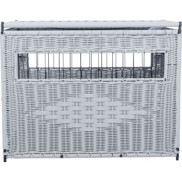 Trixie Klatka domowa, dla psa/kota, jasnoszara, wiklina/metal, M: 58 × 60 × 77 cm