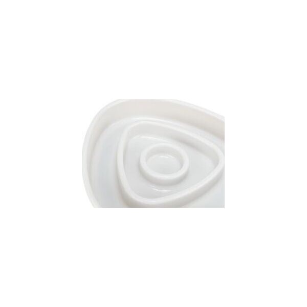 Trixie Slow Feeding, miska, dla kota, szara, plastik/TPR, 0,35 l/15×15 cm, spowalniająca jedzenie
