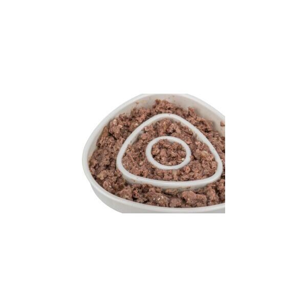 Trixie Slow Feeding, miska, dla kota, szara, plastik/TPR, 0,35 l/15×15 cm, spowalniająca jedzenie