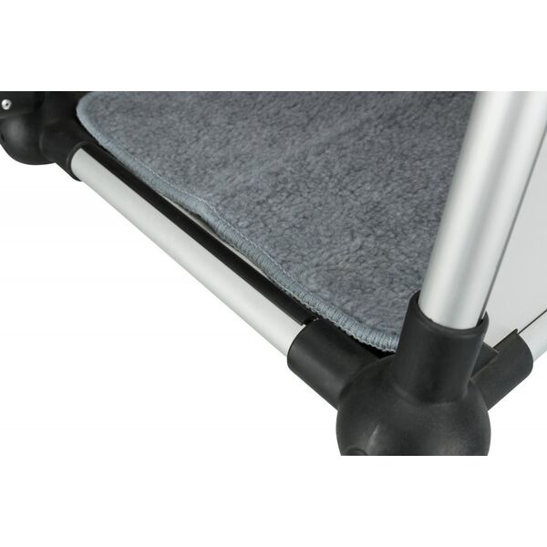 Trixie Transporter, aluminium, L–XL: 94 × 75 × 88 cm, srebrny/jasnoszary