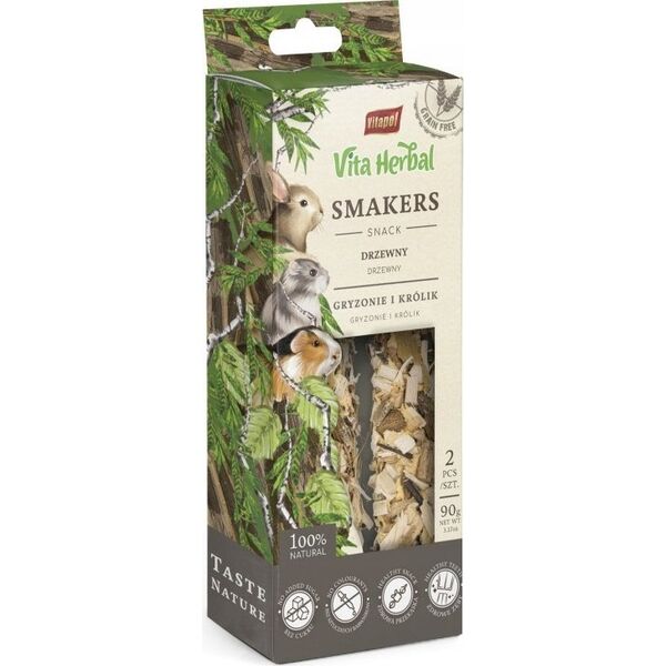 Vitapol Vita Herbal Smakers drzewny dla gryzoni i królika 90 g , 5 szt. display
