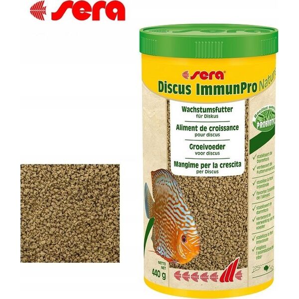 Sera sera Discus ImmunPro Nature 1.000 ml - pokarm dla pielęgnic