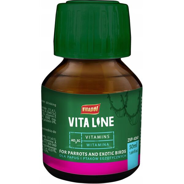 Vitapol Vitaline AD3EC dla ptaków egzotycznych 50ml