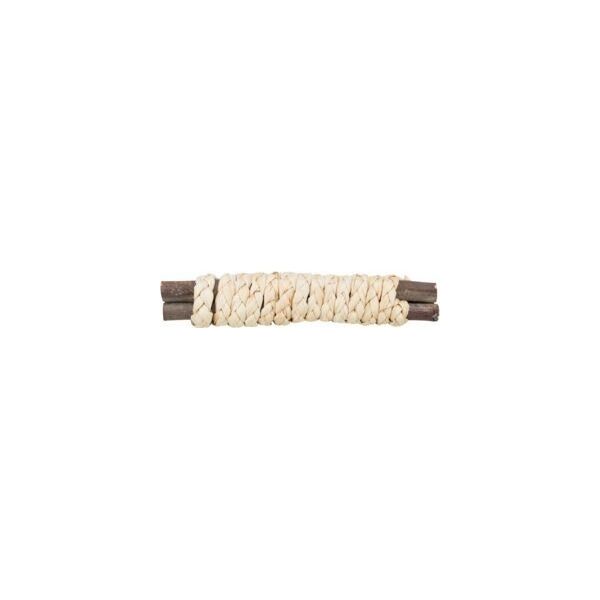 Trixie Zabawka do gryzienia, dla gryzoni/królików, drewno/siano, 15 x 3 cm