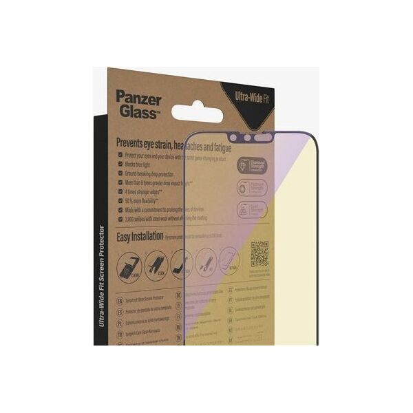 PanzerGlass PanzerGlass Ultra-Wide Fit iPhone 14 Plus / 13 Pro Max 6,7" Screen Protection Antibacterial Easy Aligner Included Anti-blue light 2793