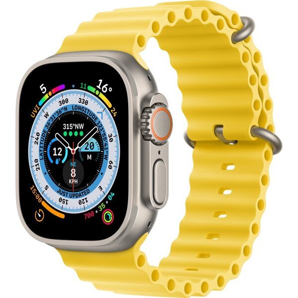 Apple Przedłużka do paska Ocean w kolorze żółtym do koperty 49 mm