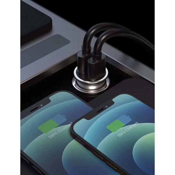 Ładowarka Swissten Ładowarka samochodowa SWISSTEN 24W, 2-portowy, USB-A