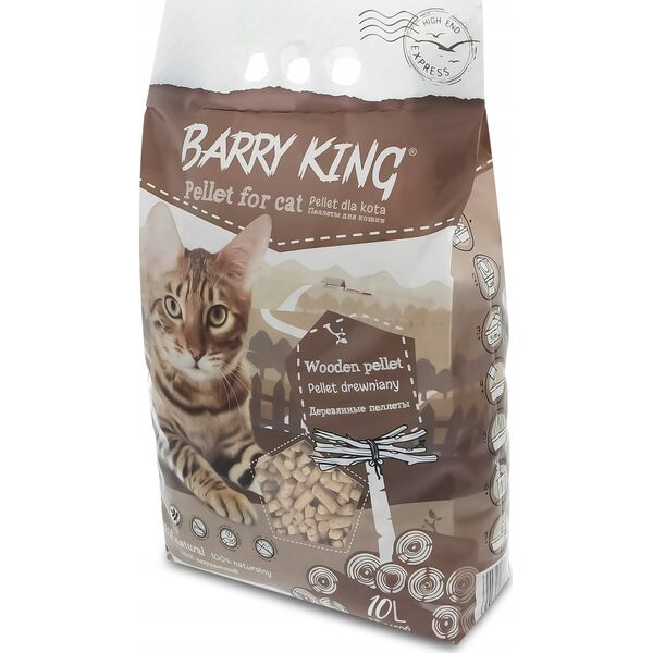 Żwirek dla kota Barry King Pellet drewniany dla kota 10L
