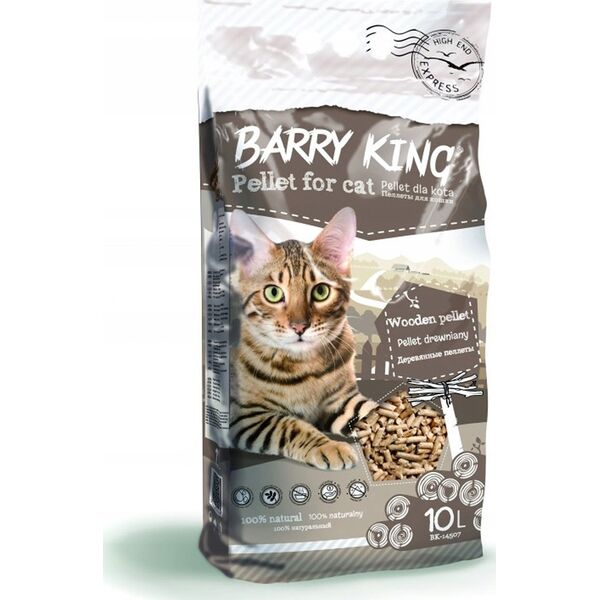 Żwirek dla kota Barry King Pellet drewniany dla kota 10L