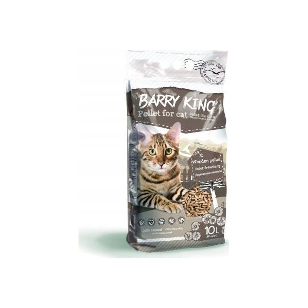 Żwirek dla kota Barry King Pellet drewniany dla kota 10L