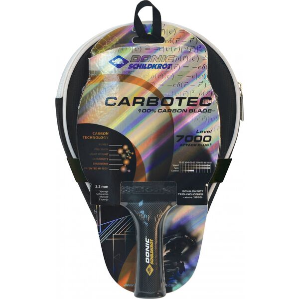 Donic Rakietka do tenisa stołowego CarboTec 7000 + pokrowiec