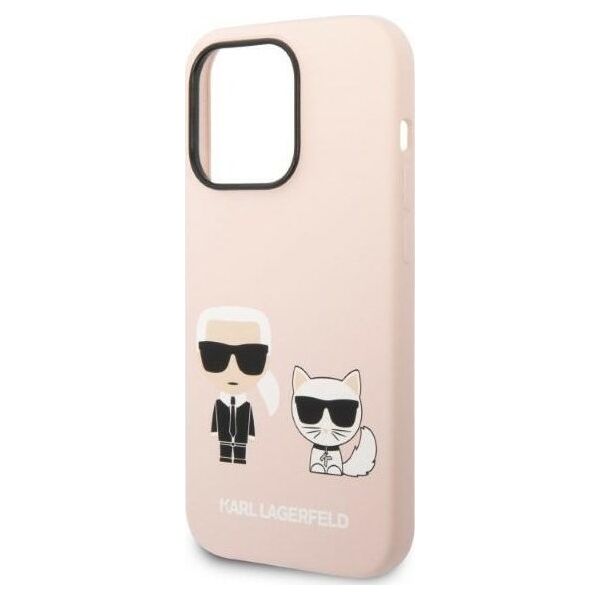 Karl Lagerfeld Karl Lagerfeld Liquid Silicone Karl & Choupette MagSafe - Etui iPhone 14 Pro Max (różowy)