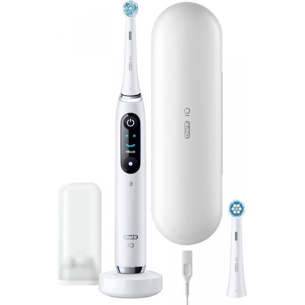 Szczoteczka Oral-B Szczoteczka magnetyczna iO Series 9N White Alabaster + dodatkowa końcówka