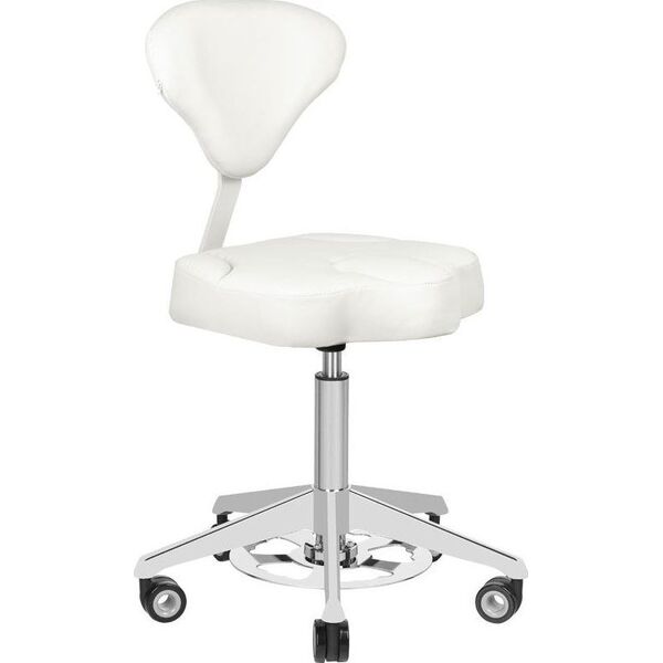 Azzurro TABORET KOSMETYCZNY AZZURRO 156-F BUMP-UP BIAŁY